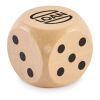 Spielwürfel Schima-Holz Ø 5cm holzfarben | ohne Werbeanbringung | Nicht verfügbar | Nicht verfügbar