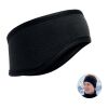 Stirnband Fleece schwarz