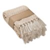 Decke recycelter Polycotton beige