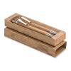 Schreibgeräte-Set Akazienholz holzfarben