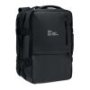 Erweiterbarer RPET-Rucksack schwarz