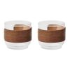 Kaffeegläser-Set holzfarben