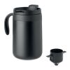 Doppelwandiger Becher & Filter schwarz