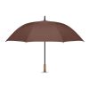27" Regenschirm Holzgriff braun