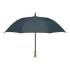 27" Regenschirm Holzgriff blau