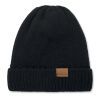 Beanie mit Bündchen schwarz
