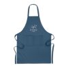Küchenschürze Organic Cotton mit 2 Fronttaschen blau | ohne Werbeanbringung | Nicht verfügbar | Nicht verfügbar | Nicht verfügbar