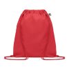 Beutel aus Biobaumwolle mit Kordelzug rot | ohne Werbeanbringung | Nicht verfügbar | Nicht verfügbar | Nicht verfügbar