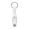 Schlüsselanhänger 4in1 Kabel weiß | ohne Werbeanbringung | Nicht verfügbar | Nicht verfügbar