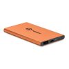 Powerbank 4000 mAh mit Gehäuse aus Aluminium orange