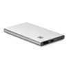 Powerbank 4000 mAh mit Gehäuse aus Aluminium mattsilber | ohne Werbeanbringung | Nicht verfügbar | Nicht verfügbar