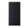 Solar Powerbank 8000 mAh aus Aluminium schwarz | ohne Werbeanbringung | Nicht verfügbar | Nicht verfügbar