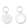 Badge Schlüsselanhänger klein weiß | ohne Werbeanbringung | Nicht verfügbar | Nicht verfügbar
