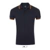 PASADENA Herren Polo 200g Marineblau/Neonorange | XXL | ohne Werbeanbringung | Nicht verfügbar | Nicht verfügbar | Nicht verfügbar