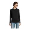 PERFECT DAMEN LSL POLO 180 schwarz | L | 1-farbiger Siebdruck | Vorderseite | 200 mm x 200 mm | Nicht verfügbar
