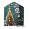 Täfelchen Adventskalender Haus 4c Euroskala | 24 Alpenmilch-Schokotäfelchen