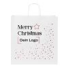 *Christmas* Kraftpapiertasche gedrehte Griffe Braun | Zuckerstange | Digitaldruck