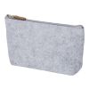 RPET-Filz-Kosmetiktasche Lucy Hellgrau | ohne Werbeanbringung | Nicht verfügbar | Nicht verfügbar