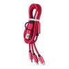 Nylon-Ladekabel Leif Rot | ohne Werbeanbringung | Nicht verfügbar | Nicht verfügbar