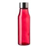 Trinkflasche 'Andrei' aus Glas und rostfreiem Stahl (500 ml) Rot