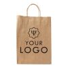 Tragetasche 'Large present' aus recycelten Papier Braun | ohne Werbeanbringung | Nicht verfügbar | Nicht verfügbar