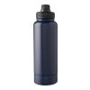 Doppelwandige Edelstahl-Trinkflasche 1000 ml Nathaniel Blau | ohne Werbeanbringung | Nicht verfügbar | Nicht verfügbar
