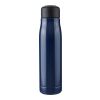 Doppelwandige Trinkflasche aus recyceltem Edelstahl (500 ml) Solene Blau | ohne Werbeanbringung | Nicht verfügbar | Nicht verfügbar