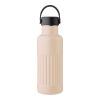 Recycelte doppelwandige Trinkflasche aus Edelstahl (500 ml), Lior beige | ohne Werbeanbringung | Nicht verfügbar | Nicht verfügbar