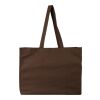 Eko-Tex® Baumwolle (180 g/m2) Einkaufstasche Malina Braun | ohne Werbeanbringung