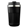Reisebecher aus recyceltem Edelstahl (400 ml) Chiara Schwarz | ohne Werbeanbringung | Nicht verfügbar | Nicht verfügbar