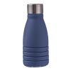Faltbare Silikon-Trinkflasche 550 ml Erin Blau | ohne Werbeanbringung | Nicht verfügbar | Nicht verfügbar