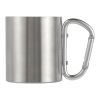 Doppelwandiger Kaffeebecher Carbine aus Edelstahl 185 ml Silber