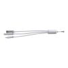 USB-Aufladekabel 'Choose' aus Aluminium Silber
