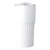 Recycelter doppelwandiger Trinkbecher aus Edelstahl (500 ml) Kael Weiß