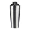 Einwandige Trinkflasche aus recyceltem Edelstahl (750 ml) Orla Silber