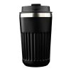 Reisebecher aus recyceltem Edelstahl (400 ml) Chiara Schwarz