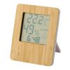 Wetterstation aus Bambus hellbraun