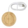 Wireless-Ladegerät aus Bambus inkl. Kabel hellbraun | ohne Werbeanbringung | Nicht verfügbar | Nicht verfügbar