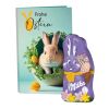 Werbekarte Visitenkartenformat Ostern ohne Werbeanbringung | Milka Mini Hase