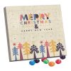 XS Adventskalender Graspapier ohne Werbeanbringung | 24 M&M's Crispy Knusperkugeln