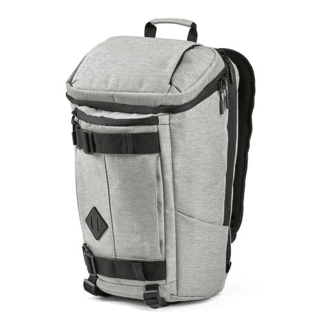 Werbeartikel POD Paso Rucksack 20 L rPET – grau – mit Logo bedruckt
