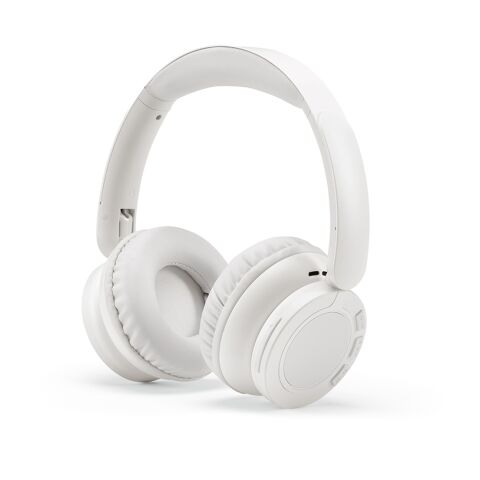 Werbeartikel POD Echodeep Headphones rABS 300mAh. 30h play time – weiss – mit Logo bedruckt