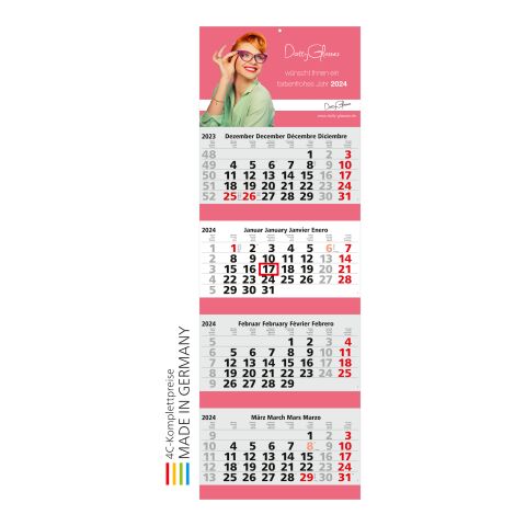 Mehrblockmonatskalender Quadro 4 Post bestseller 4C-Quality Digital