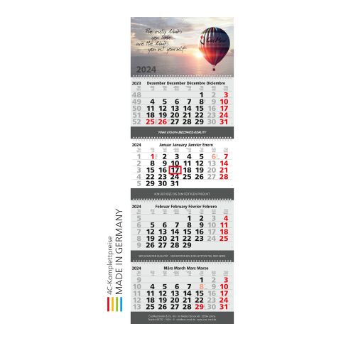 Mehrblockmonatskalender Quadro Wire-O 4 bestseller 
