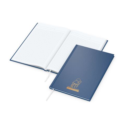 Notizbuch Memo-Book Bestseller inkl. Siebdruck-Digital Marineblau | A5 | 2-farbiger Siebdruck-Digital