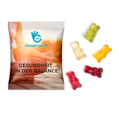 Gummibärchen vegan transparent | 4C Digitaldruck | Standard-Folie