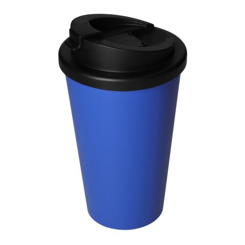 Werbeartikel Kaffeebecher "Premium Deluxe" – trend-blau PS – mit Logo bedruckt