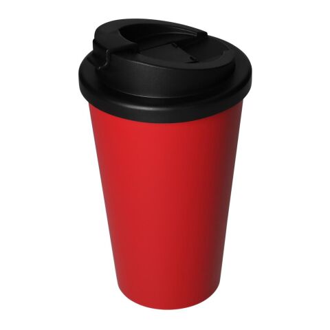 Werbeartikel Kaffeebecher "Premium Deluxe" – rot – mit Logo bedruckt