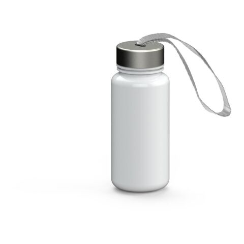 Werbeartikel Trinkflasche "Pure", 400 ml – weiss – mit Logo bedruckt