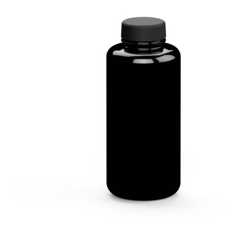 Werbeartikel Trinkflasche "Refresh", 1,0 l – schwarz – mit Logo bedruckt